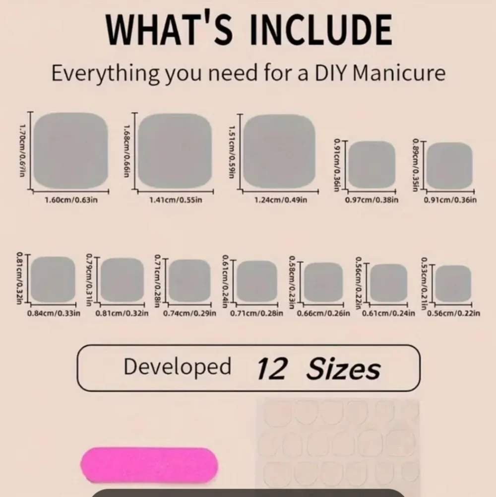 24 Pieces Fake Toe Press On Nails